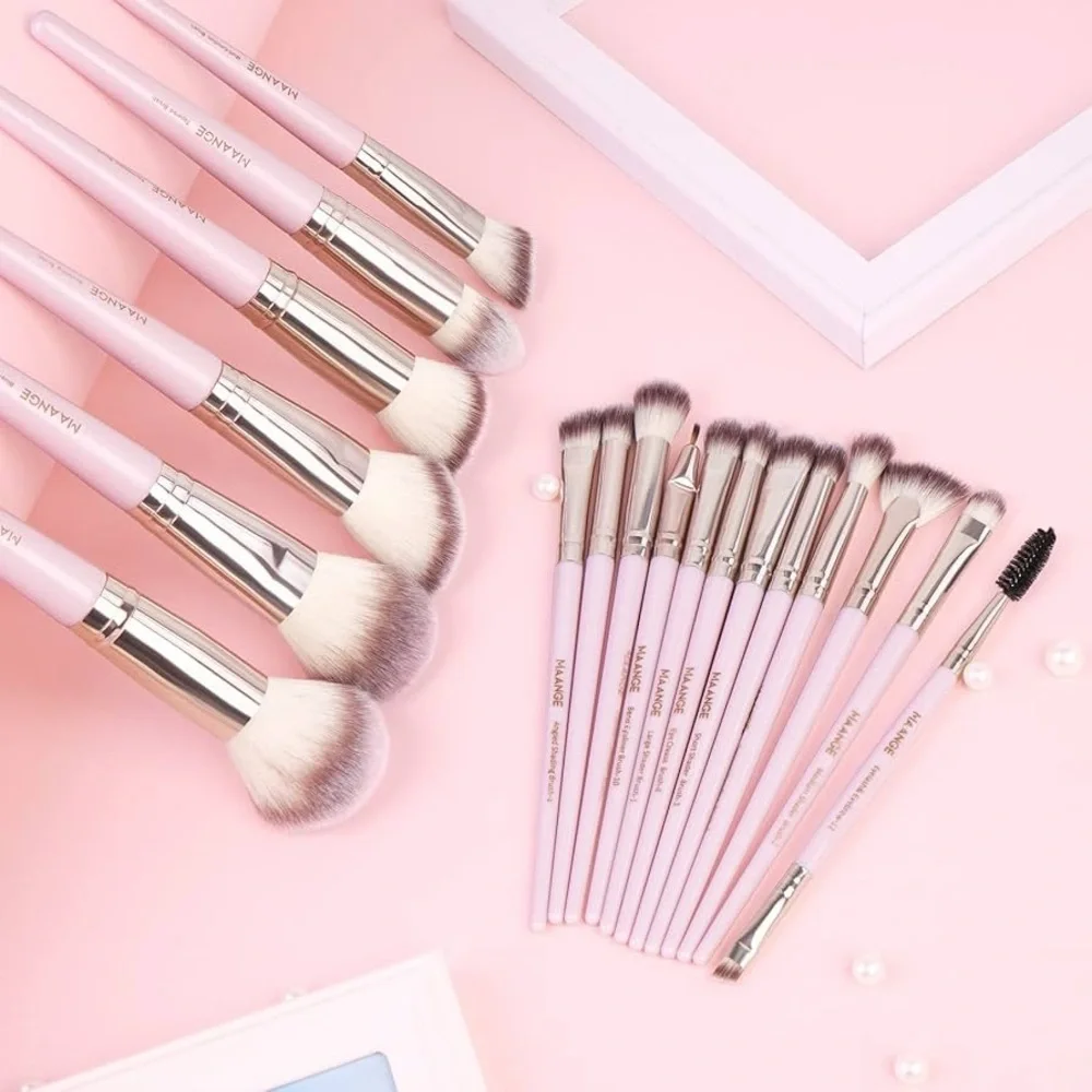 Makeup Brushes, 18 Pcs Professional Premium Synthetic Makeup Brush Set with Case